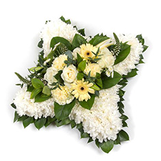 Traditional White Massed Cushion
