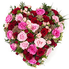 Large Luxury Rose Heart