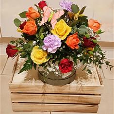 Mixed Colour Hatbox
